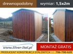 Garaż schowek blaszany drewnopodobny